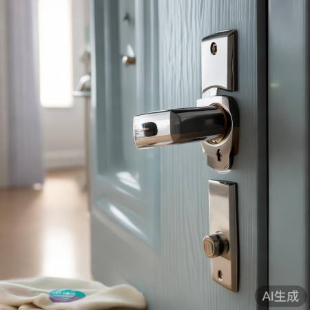 清洁指纹锁，用布和温和剂