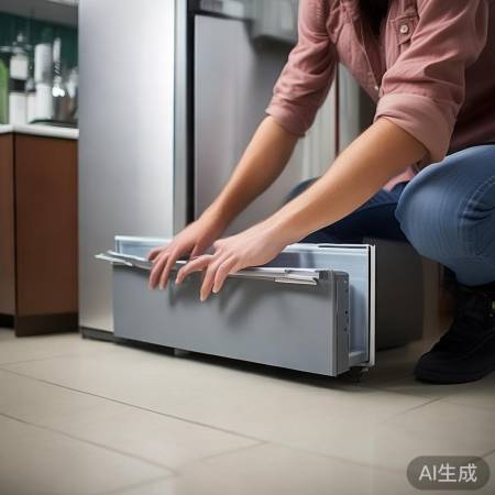 冰箱内藏抽屉滑道