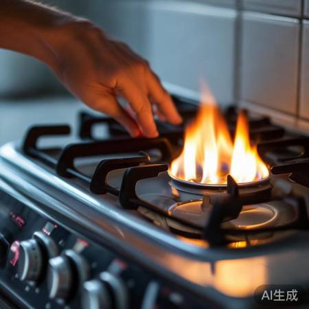 燃气灶熄火，火焰小，压力低