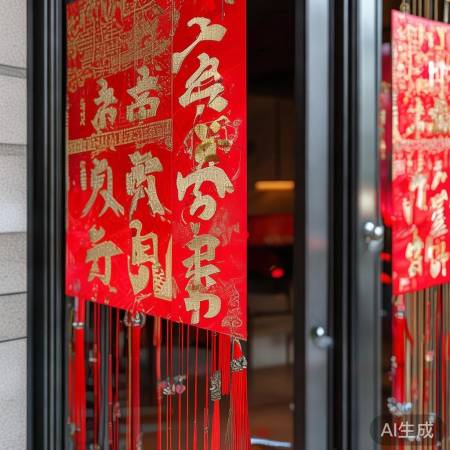 春联新风尚：门上春联护风霜