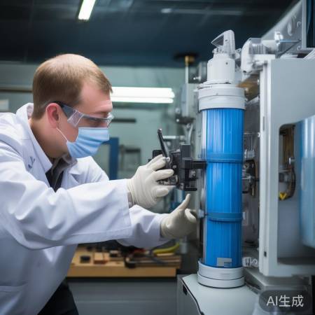 安装新滤芯,箭头指示方向