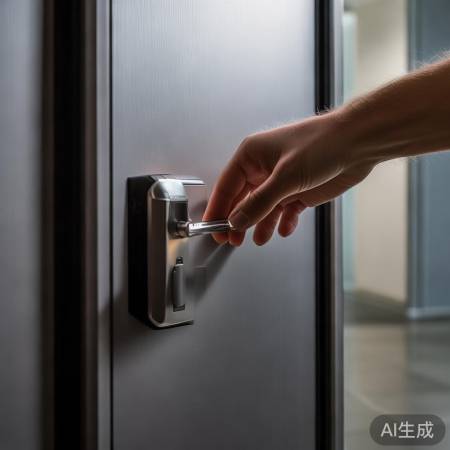 检查指纹锁电池接触