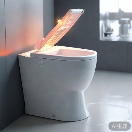 智能马桶翻盖，一键加热方便卫生