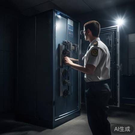 确认保险柜锁紧