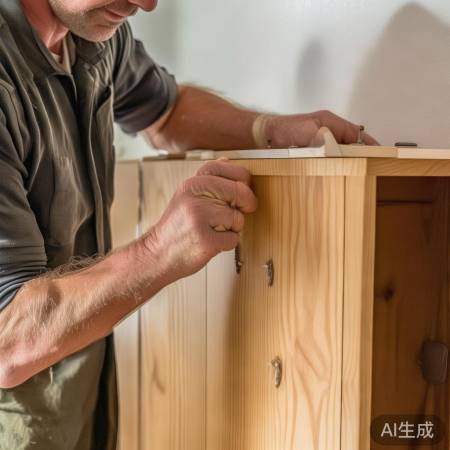 衣柜安装，螺丝固定牢固