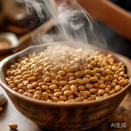 金黄黄豆香满溢