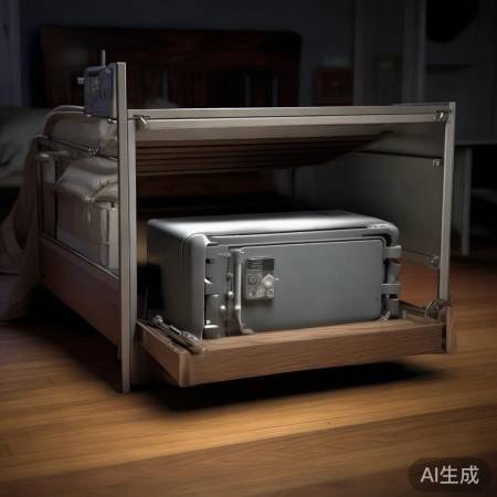 保险柜固定，防晃动