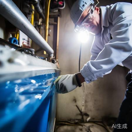 水压骤降，检查管道杂物