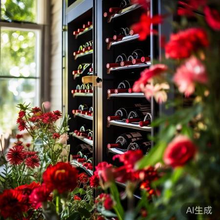 四季沐歌热水器酒柜厂家售后服务电话阐释-红酒柜搭配花卉，打造家居美学新风尚