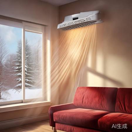 回风口不宜窗下,影响暖气效果。