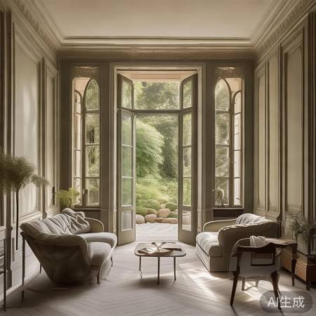 法式低调奢华,自然色调为主