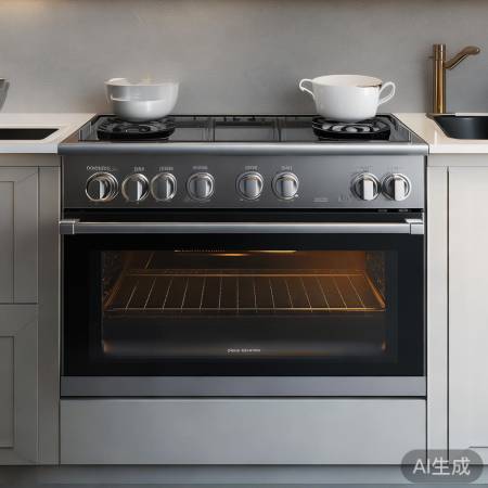 简约大方，安全易用蒸烤箱