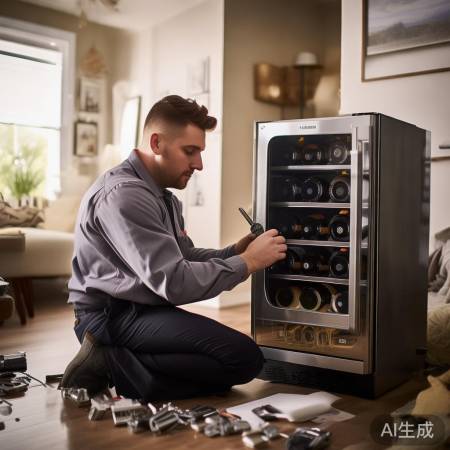 太尔酒柜专属客户热线解释#壁挂红酒柜装饰摆件：时尚家居新选择