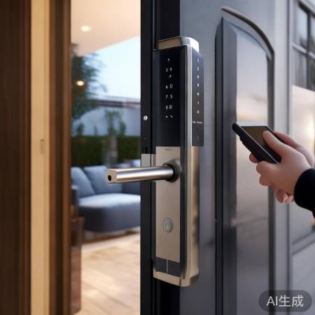 智能门锁，一键开锁