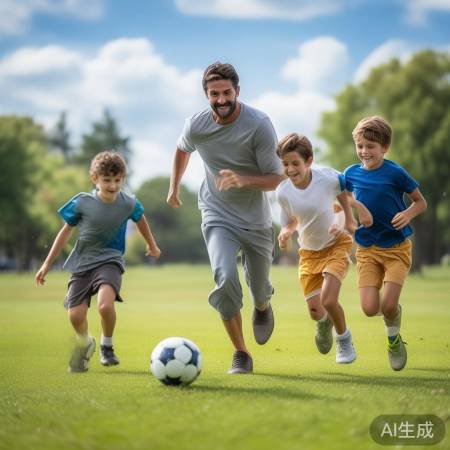 梅西父子足球时光