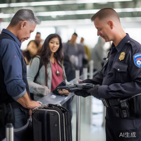 安全检查进行中