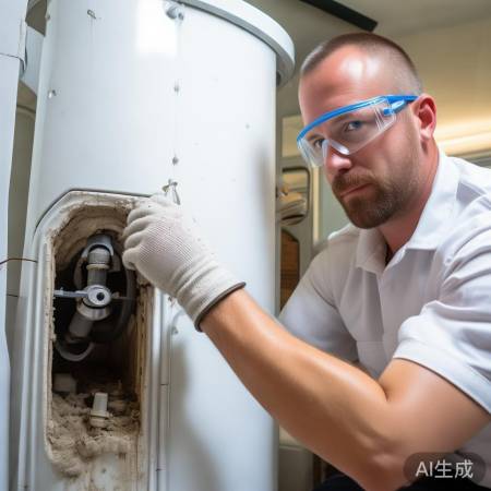 清理热水器排气孔