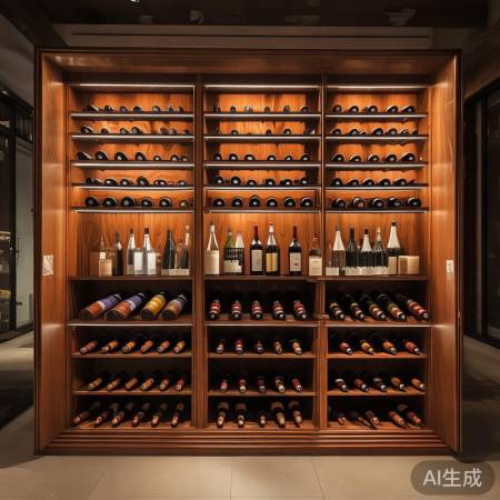 定制实木红酒柜，实用美观两不误