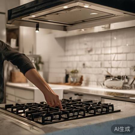 检查油烟机，正常工作