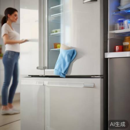 “冰箱清洁，卫生常保”