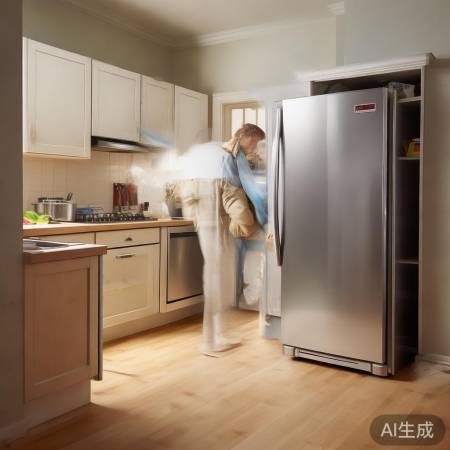 冰箱门对大门，耗电拥挤