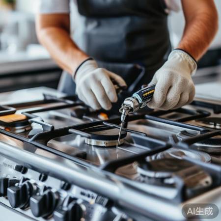 检查灶头，紧固松部件