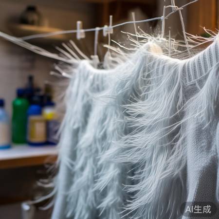 毛毛衣物静电黏连解决法
