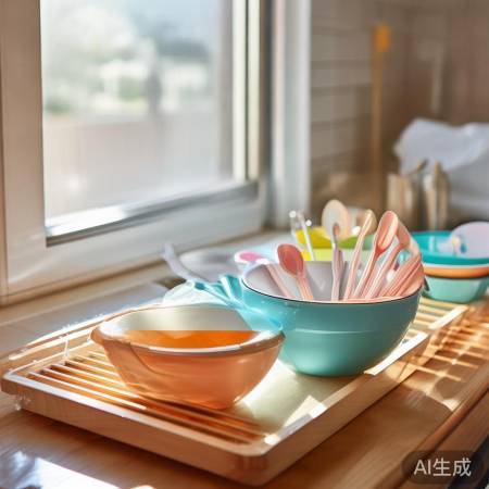 宝宝餐具晾干防菌