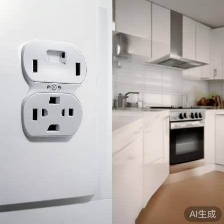消毒柜专用三孔插座，安全材质。