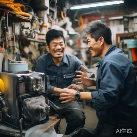 昆明师傅幽默修热水器