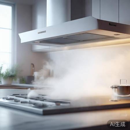 博世抽油烟机，强劲吸力，自动清