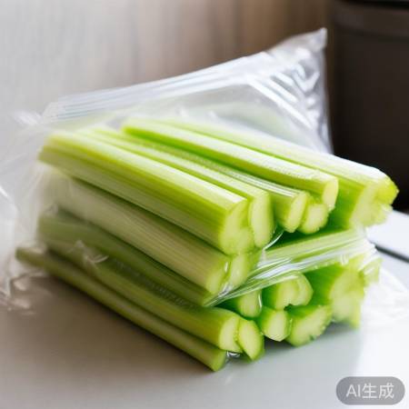 “芹菜保鲜法：盐水浸泡，排空气